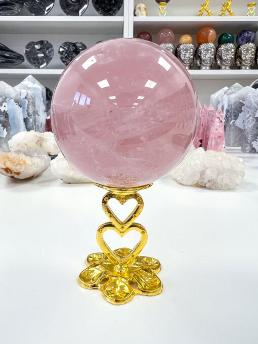 star Rose Quartz sphere