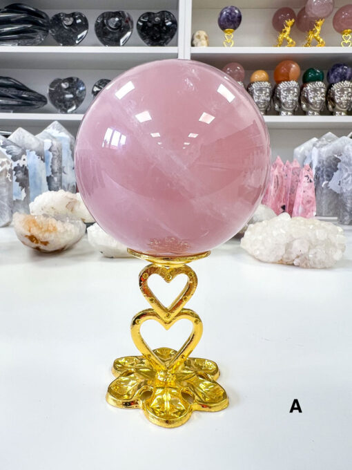 star Rose Quartz sphere