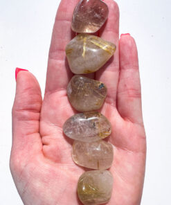 Golden Rutile Quartz tumble