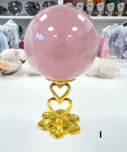 star Rose Quartz sphere