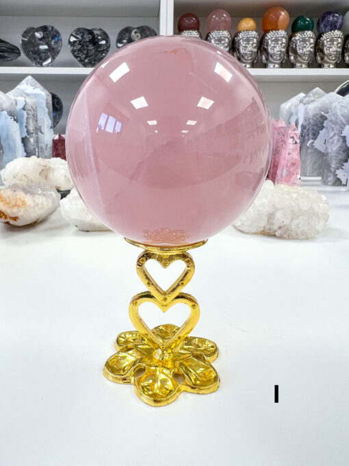 star Rose Quartz sphere