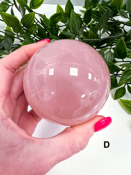 star Rose Quartz sphere