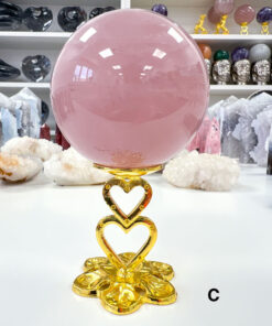 star Rose Quartz sphere