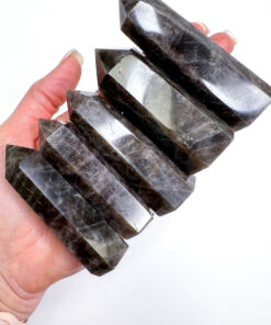 Black Rose Quartz point