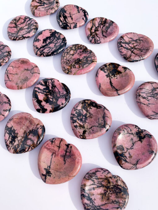 Rhodonite worry stone