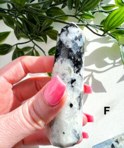 Rainbow Moonstone Point