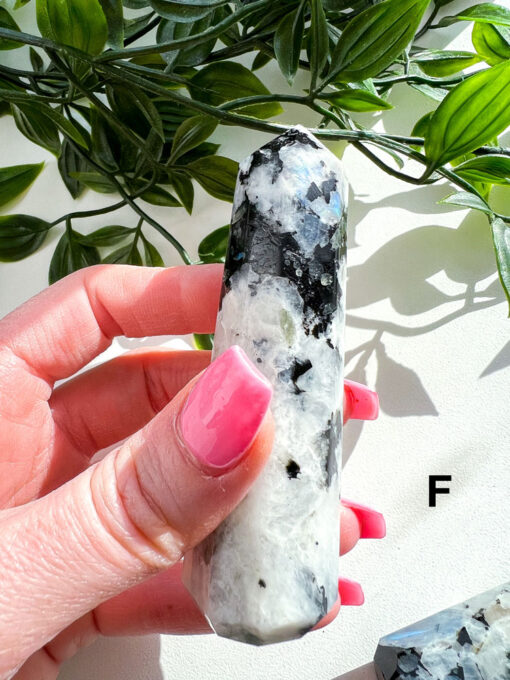 Rainbow Moonstone Point