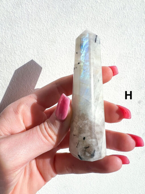 Rainbow Moonstone Point