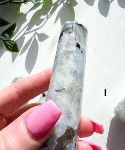 Rainbow Moonstone Point