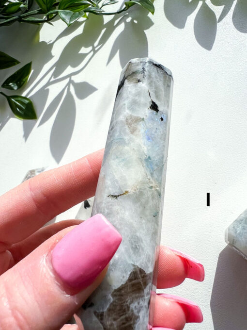 Rainbow Moonstone Point