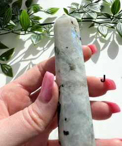 Rainbow Moonstone Point