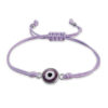 Sterling Silver Adjustable Evil Eye Bracelet