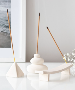 cream incense stick holder