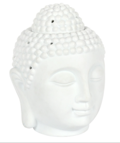 Giant White Buddha Head Oil Burner