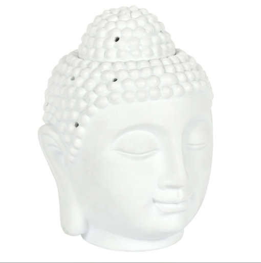 Giant White Buddha Head Oil Burner