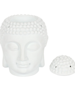 Giant White Buddha Head Oil Burner