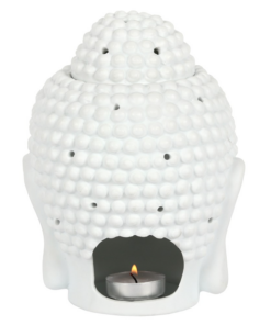 Giant White Buddha Head Oil Burner