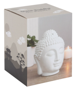 Giant White Buddha Head Oil Burner