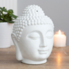 Giant White Buddha Head Oil Burner