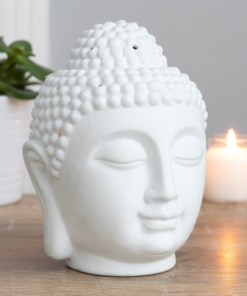 Giant White Buddha Head Oil Burner