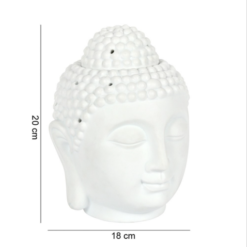 Giant White Buddha Head Oil Burner