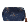 blue celestial tasseled makeup bag