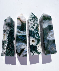 Moss Agate obelisk