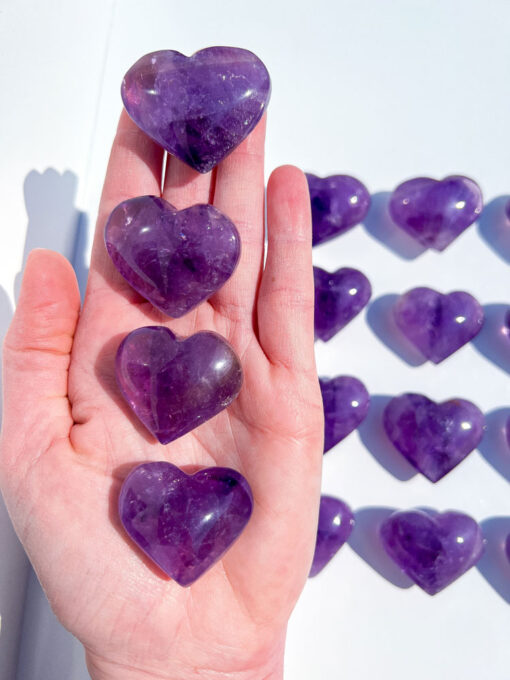 Puffy Amethyst heart