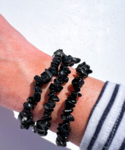 Black Tourmaline chip bracelet