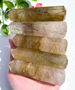 Golden Rutile Quartz point