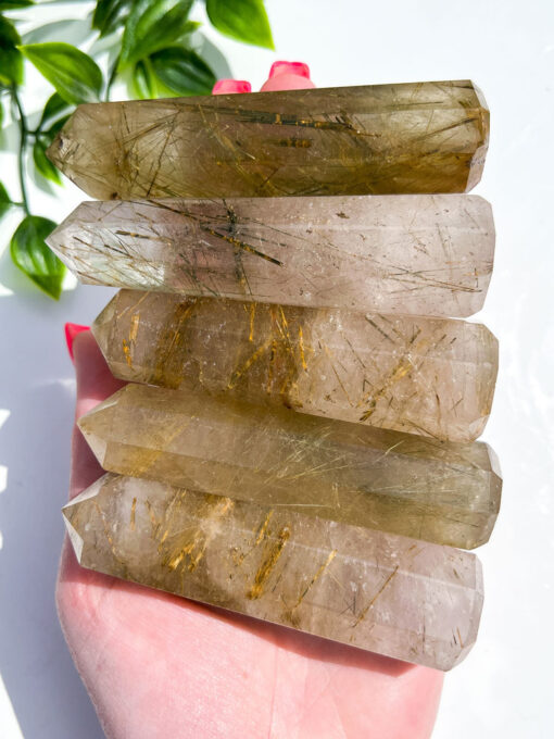 Golden Rutile Quartz point