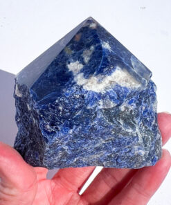 Sodalite half polished point