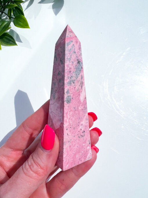 Peruvian Rhodonite obelisk