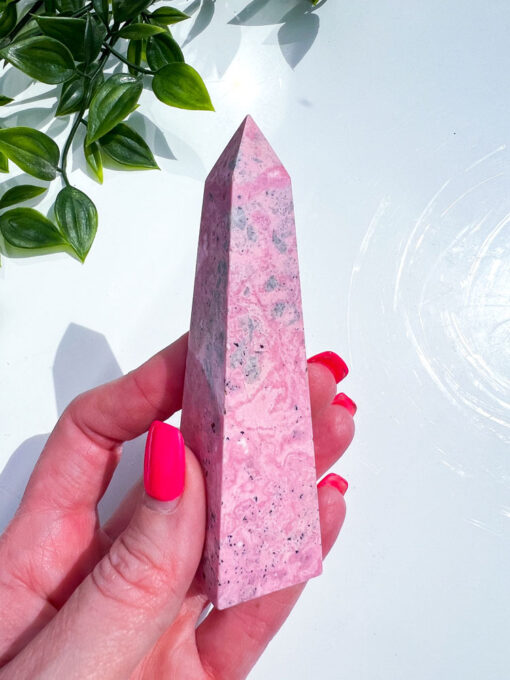 Peruvian Rhodonite obelisk