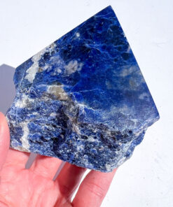 Sodalite half polished point