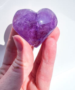 Puffy Amethyst heart