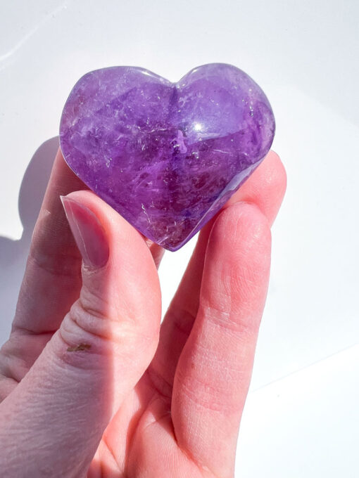 Puffy Amethyst heart