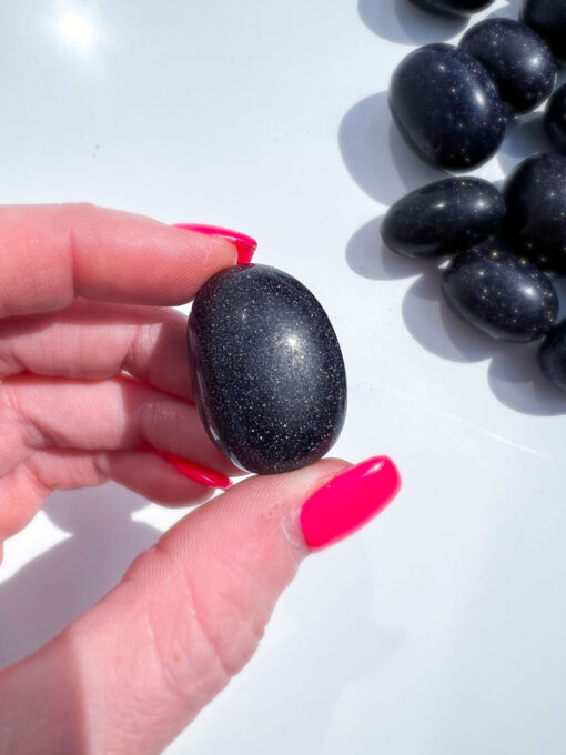 Blue Goldstone tumble