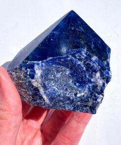 Sodalite half polished point