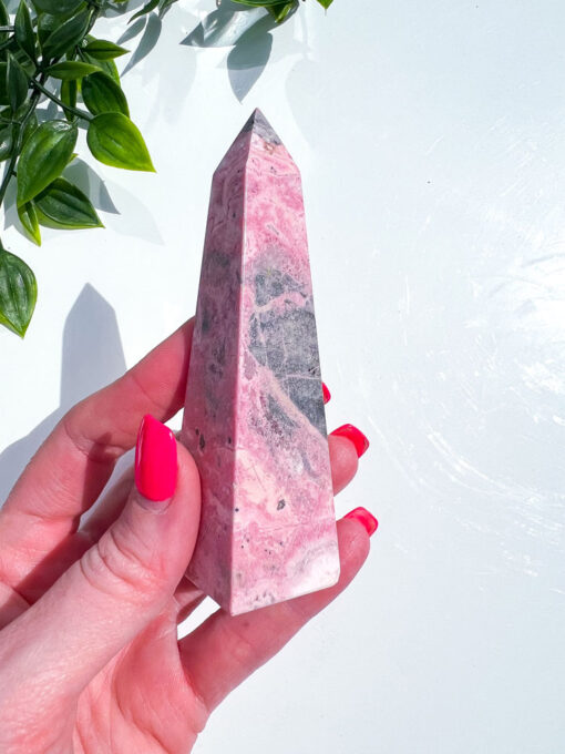 Peruvian Rhodonite obelisk