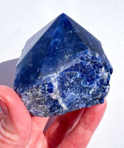 Sodalite half polished point