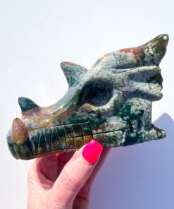 Large Ocean Jasper Dragon