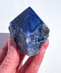 Sodalite half polished point