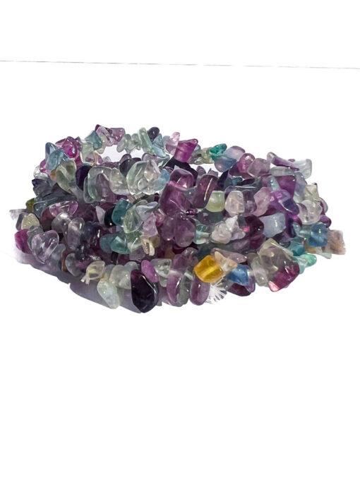 Fluorite chip bracelet