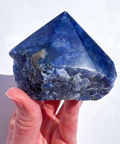 Sodalite half polished point