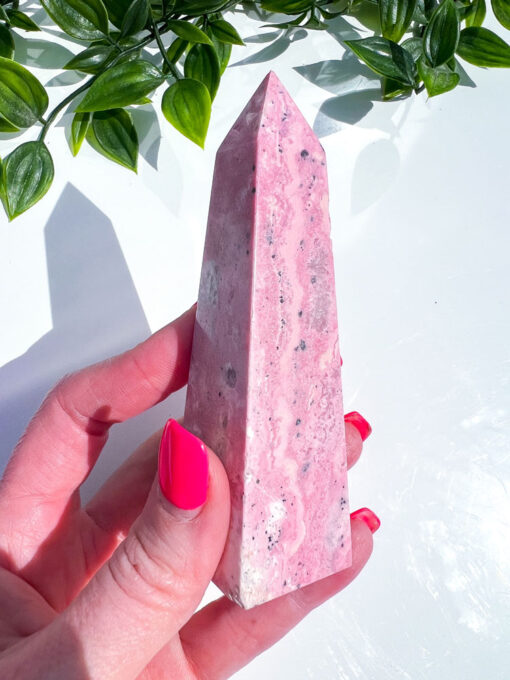 Peruvian Rhodonite obelisk