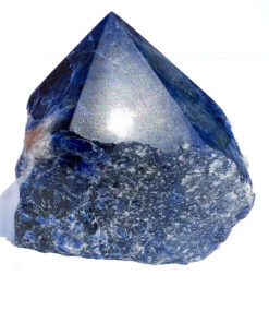 Sodalite half polished point