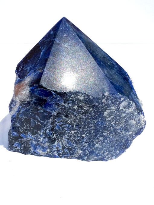 Sodalite half polished point