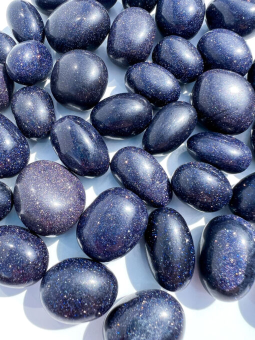 Blue Goldstone tumble