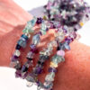 Fluorite chip bracelet